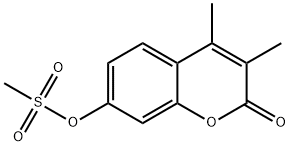 (3,4-dimethyl-2-oxochromen-7-yl) methanesulfonate Struktur