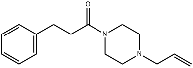 3-phenyl-1-(4-prop-2-enylpiperazin-1-yl)propan-1-one Struktur