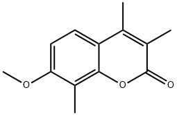 7-methoxy-3,4,8-trimethylchromen-2-one Struktur