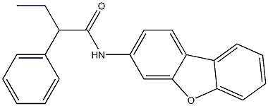 N-dibenzofuran-3-yl-2-phenylbutanamide Struktur