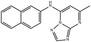 5-methyl-N-naphthalen-2-yl-[1,2,4]triazolo[1,5-a]pyrimidin-7-amine Struktur