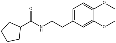 N-[2-(3,4-dimethoxyphenyl)ethyl]cyclopentanecarboxamide Struktur