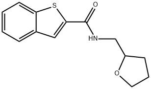 N-(oxolan-2-ylmethyl)-1-benzothiophene-2-carboxamide Struktur