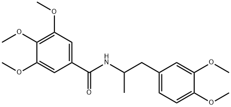 N-[1-(3,4-dimethoxyphenyl)propan-2-yl]-3,4,5-trimethoxybenzamide Struktur