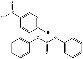 N-diphenoxyphosphoryl-4-nitroaniline Struktur