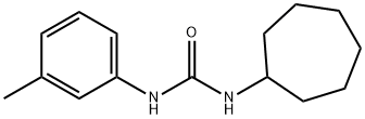 1-cycloheptyl-3-(3-methylphenyl)urea Struktur