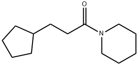 3-cyclopentyl-1-piperidin-1-ylpropan-1-one Struktur