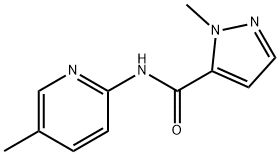 2-methyl-N-(5-methylpyridin-2-yl)pyrazole-3-carboxamide Struktur