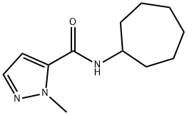 N-cycloheptyl-2-methylpyrazole-3-carboxamide Struktur