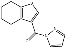 pyrazol-1-yl(4,5,6,7-tetrahydro-1-benzothiophen-3-yl)methanone Struktur