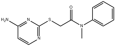 2-(4-aminopyrimidin-2-yl)sulfanyl-N-methyl-N-phenylacetamide Struktur