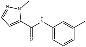 2-methyl-N-(3-methylphenyl)pyrazole-3-carboxamide Struktur