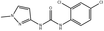 1-(2,4-dichlorophenyl)-3-(1-methylpyrazol-3-yl)urea Struktur