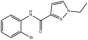 N-(2-bromophenyl)-1-ethylpyrazole-3-carboxamide Struktur