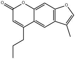 3-methyl-5-propylfuro[3,2-g]chromen-7-one Struktur