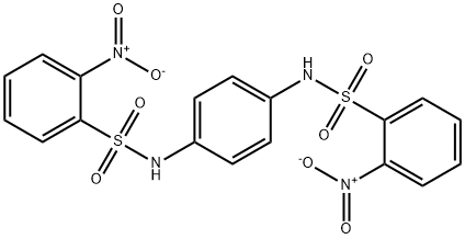 2-nitro-N-[4-[(2-nitrophenyl)sulfonylamino]phenyl]benzenesulfonamide Struktur