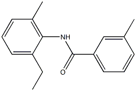 N-(2-ethyl-6-methylphenyl)-3-methylbenzamide Struktur