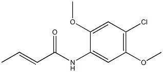 (E)-N-(4-chloro-2,5-dimethoxyphenyl)but-2-enamide Struktur