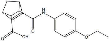 2-[(4-ethoxyphenyl)carbamoyl]bicyclo[2.2.1]hept-5-ene-3-carboxylic acid Struktur