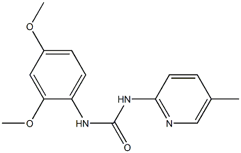 1-(2,4-dimethoxyphenyl)-3-(5-methylpyridin-2-yl)urea Struktur