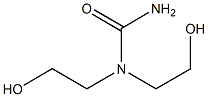 1,1-bis(2-hydroxyethyl)urea Struktur