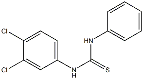 1-(3,4-dichlorophenyl)-3-phenylthiourea Struktur