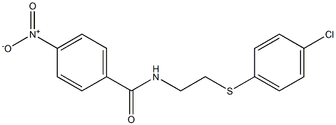 N-[2-(4-chlorophenyl)sulfanylethyl]-4-nitrobenzamide Struktur