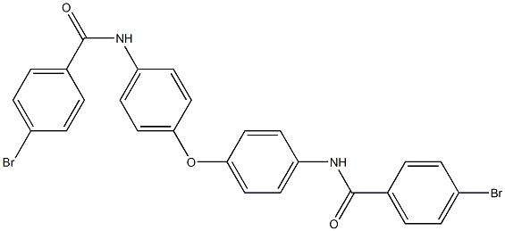 4-bromo-N-[4-[4-[(4-bromobenzoyl)amino]phenoxy]phenyl]benzamide Struktur