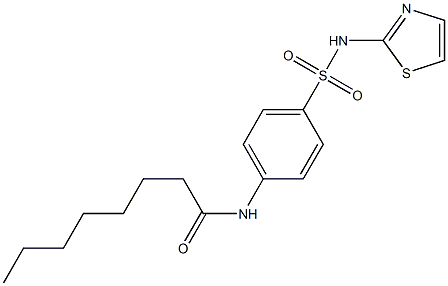 N-[4-(1,3-thiazol-2-ylsulfamoyl)phenyl]octanamide Struktur