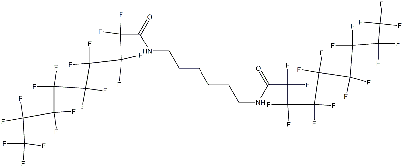 2,2,3,3,4,4,5,5,6,6,7,7,8,8,9,9,9-heptadecafluoro-N-[6-(2,2,3,3,4,4,5,5,6,6,7,7,8,8,9,9,9-heptadecafluorononanoylamino)hexyl]nonanamide Struktur