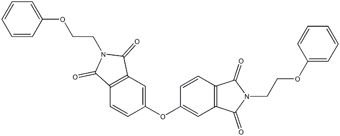 5-[1,3-dioxo-2-(2-phenoxyethyl)isoindol-5-yl]oxy-2-(2-phenoxyethyl)isoindole-1,3-dione Struktur