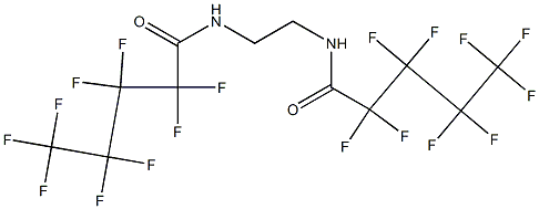 2,2,3,3,4,4,5,5,5-nonafluoro-N-[2-(2,2,3,3,4,4,5,5,5-nonafluoropentanoylamino)ethyl]pentanamide Struktur