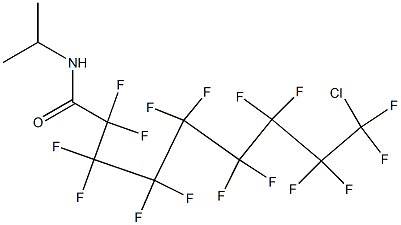 9-chloro-2,2,3,3,4,4,5,5,6,6,7,7,8,8,9,9-hexadecafluoro-N-propan-2-ylnonanamide Struktur