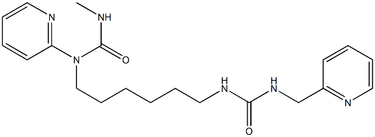 1-(pyridin-2-ylmethyl)-3-[6-(pyridin-2-ylmethylcarbamoylamino)hexyl]urea Struktur