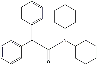 N,N-dicyclohexyl-2,2-diphenylacetamide Struktur