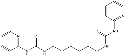 1-pyridin-2-yl-3-[6-(pyridin-2-ylcarbamoylamino)hexyl]urea Struktur