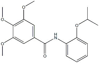 3,4,5-trimethoxy-N-(2-propan-2-yloxyphenyl)benzamide Struktur