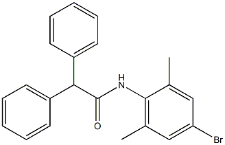 N-(4-bromo-2,6-dimethylphenyl)-2,2-diphenylacetamide Struktur