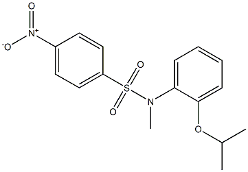 N-methyl-4-nitro-N-(2-propan-2-yloxyphenyl)benzenesulfonamide Struktur