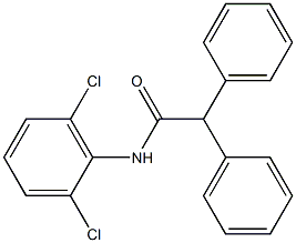 N-(2,6-dichlorophenyl)-2,2-diphenylacetamide Struktur