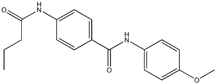 4-(butanoylamino)-N-(4-methoxyphenyl)benzamide Struktur