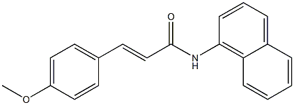 (E)-3-(4-methoxyphenyl)-N-naphthalen-1-ylprop-2-enamide Struktur