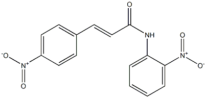 (E)-N-(2-nitrophenyl)-3-(4-nitrophenyl)prop-2-enamide Struktur