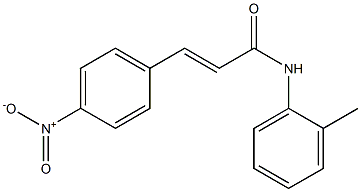 (E)-N-(2-methylphenyl)-3-(4-nitrophenyl)prop-2-enamide Struktur