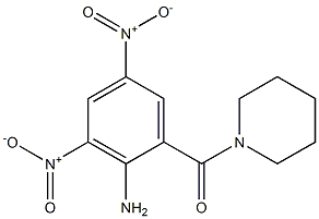 (2-amino-3,5-dinitrophenyl)-piperidin-1-ylmethanone Struktur