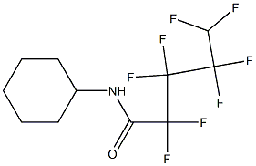 N-cyclohexyl-2,2,3,3,4,4,5,5-octafluoropentanamide Struktur