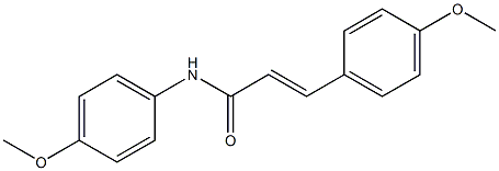 (E)-N,3-bis(4-methoxyphenyl)prop-2-enamide Struktur