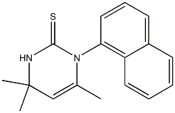 4,6,6-trimethyl-3-naphthalen-1-yl-1H-pyrimidine-2-thione Struktur