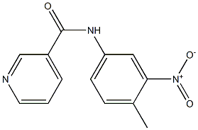 N-(4-methyl-3-nitrophenyl)pyridine-3-carboxamide Struktur