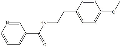 N-[2-(4-methoxyphenyl)ethyl]pyridine-3-carboxamide Struktur